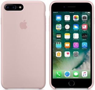 Силиконовый чехол для iPhone 7+ (Plus)/8+ (Plus), цвет «розовый песок», оригинальный Apple