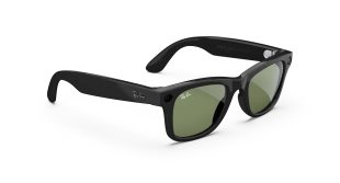 Умные очки Ray-Ban  Wayfarer (2-gen) (Черная глянцевая оправа, зеленые линзы)