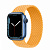 Купить Apple Watch Series 7 // 41мм GPS // Корпус из алюминия синего цвета, плетёный монобраслет цвета «спелый маис»