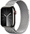 Купить Apple Watch Series 9 // 45мм GPS+Cellular // Корпус из нержавеющей стали графитового цвета, миланский сетчатый браслет серебристого цвета