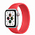Купить Apple Watch SE // 40мм GPS + Cellular // Корпус из алюминия серебристого цвета, монобраслет цвета (PRODUCT)RED (2020)