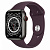 Купить Apple Watch Series 7 // 45мм GPS + Cellular // Корпус из титана цвета «черный космос», спортивный ремешок цвета «тёмная вишня»