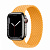 Купить Apple Watch Series 7 // 41мм GPS + Cellular // Корпус из нержавеющей стали графитового цвета, плетёный монобраслет цвета «спелый маис»