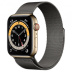 Apple Watch Series 6 // 44мм GPS + Cellular // Корпус из нержавеющей стали золотого цвета, миланский сетчатый браслет графитового цвета Apple Watch Series 6 // 44мм GPS + Cellular // Корпус из нержавеющей стали золотого цвета, миланский сетчатый браслет графитового цвета