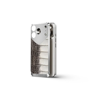 Чехол Golden Concept для iPhone 17 Pro, Magnetic Shield, Crocodile Edition - Himalaya