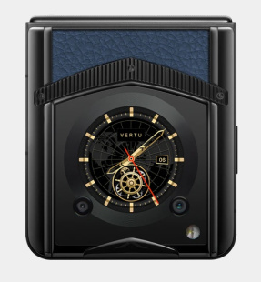 Телефон Vertu IRONFLIP Calfskin (Gentleman blue/Джентльменский синий)
