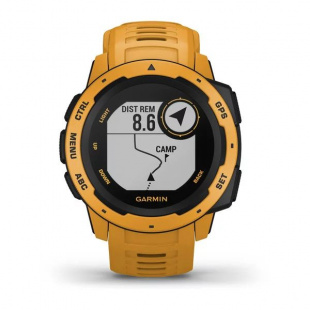 Туристические умные часы Garmin Instinct (45mm), корпус и силиконовый ремешок цвета Sunburst