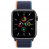 Apple Watch SE // 44мм GPS // Корпус из алюминия цвета «серый космос», спортивный браслет цвета «Тёмный ультрамарин» (2020)