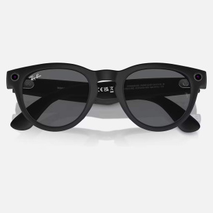 Умные очки Ray-Ban Stories Headliner (Черная матовая оправа, графитово-черные линзы)