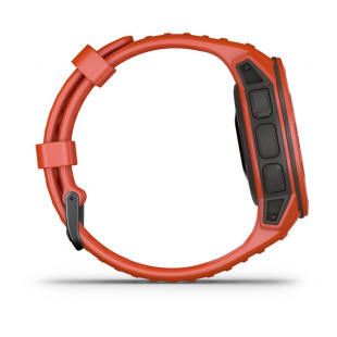 Туристические умные часы Garmin Instinct (45mm), корпус и силиконовый ремешок цвета Flame Red