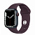Купить Apple Watch Series 7 // 41мм GPS + Cellular // Корпус из алюминия цвета «тёмная ночь», спортивный ремешок цвета «тёмная вишня»