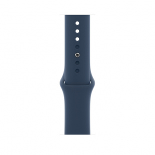 Apple Watch Series 7 // 41мм GPS // Корпус из алюминия цвета «сияющая звезда», спортивный ремешок цвета «синий омут»