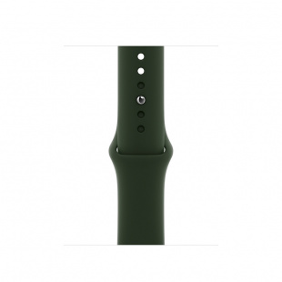 Apple Watch SE // 44мм GPS // Корпус из алюминия цвета «серый космос», спортивный ремешок цвета «Кипрский зелёный» (2020)