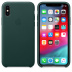 Кожаный чехол для iPhone X / Xs, цвет «Зелёный лес», оригинальный Apple