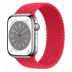 Apple Watch Series 8 // 45мм GPS + Cellular // Корпус из нержавеющей стали серебристого цвета, плетёный монобраслет цвета (PRODUCT)RED