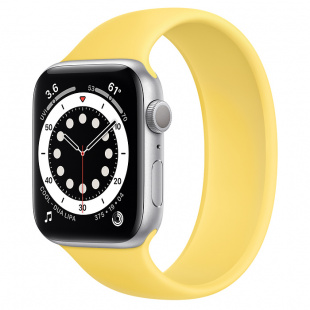 Apple Watch Series 6 // 44мм GPS // Корпус из алюминия серебристого цвета, монобраслет имбирного цвета