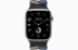 Apple Watch Series 9 Hermès // 45мм GPS+Cellular // Корпус из нержавеющей стали серебристого цвета, ремешок Bridon Single Tour цвета Noir