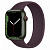 Купить Apple Watch Series 7 // 45мм GPS + Cellular // Корпус из алюминия зеленого цвета, монобраслет цвета «тёмная вишня»